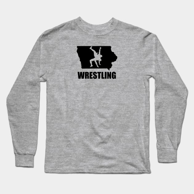 Iowa Wrestling Long Sleeve T-Shirt by Ruiz Combat Grappling